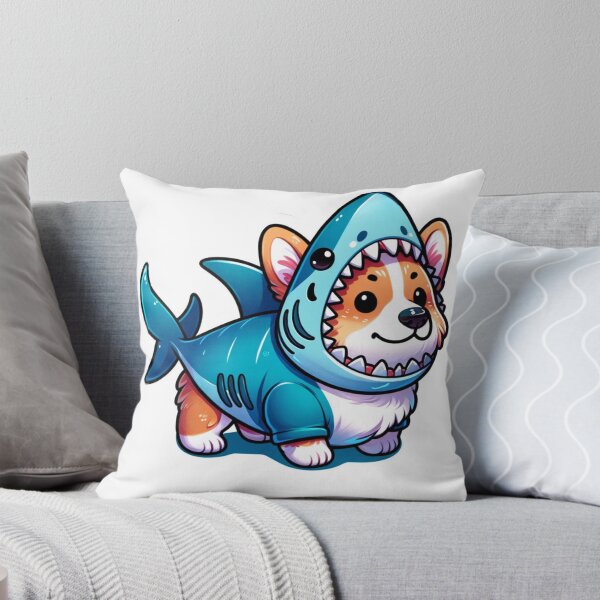 Item preview, Corgi wearing a shark costume  designed and sold by MellowPeach.