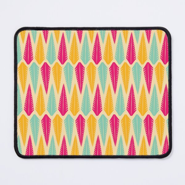 Item preview, Bright Feathers - Geometric Leaves Pattern designed and sold by CattDesigns.