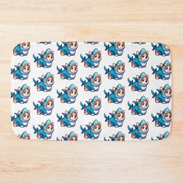 Item preview, Corgi wearing a shark costume  designed and sold by MellowPeach.