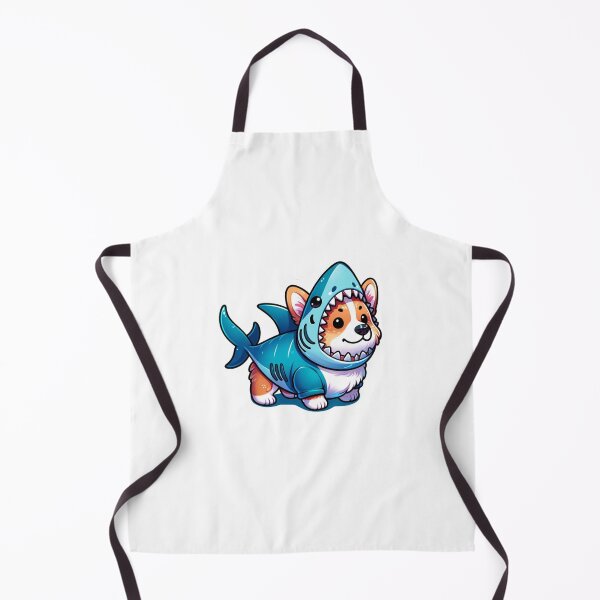 Item preview, Corgi wearing a shark costume  designed and sold by MellowPeach.
