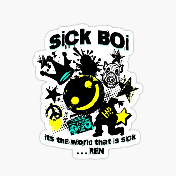 Vista previa del artículo con la obra «Hola Ren GillRen Gill Sick Boi Ilustraciones Mercancía Hola Ren», diseñado y vendido por UTurnMerch.