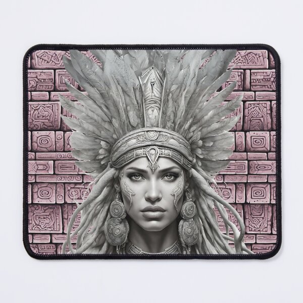 Item preview, Aztec Warrior Woman - Temple Block Background designed and sold by GWTF-Designs.
