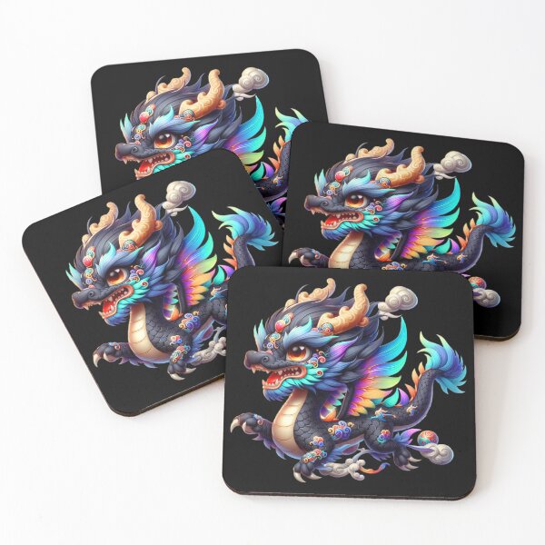 Item preview, Cute Black Chinese Dragon Chibi designed and sold by CHIBI_POPZ.