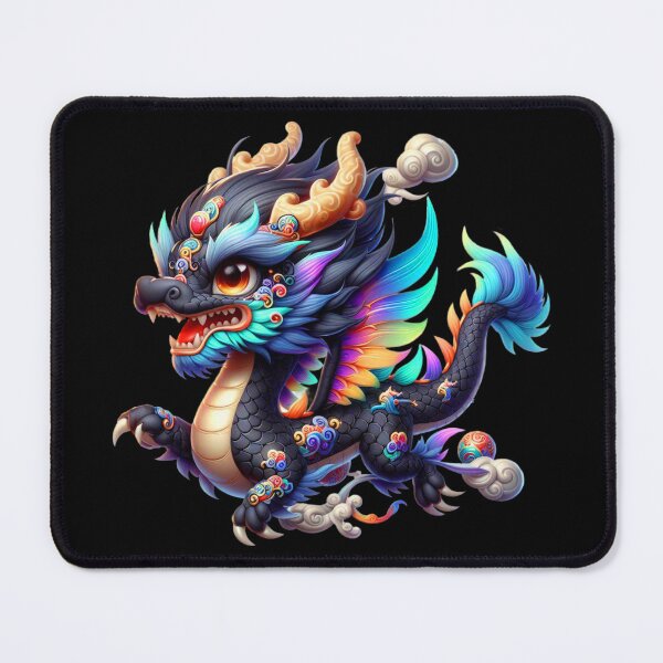 Item preview, Cute Black Chinese Dragon Chibi designed and sold by CHIBI_POPZ.