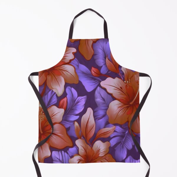 Item preview, Red hibiscus on Mauve  designed and sold by Flowersonstuff.