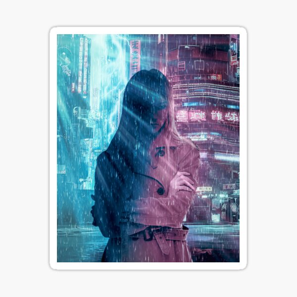 Isis in the vortex of the flooded city of lights Sticker