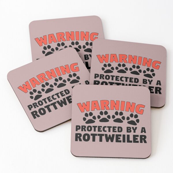 Item preview, Warning Protected By a Rottweiler designed and sold by 123ks.