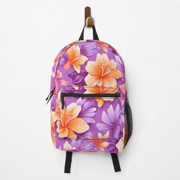 Item preview, Yellow hibiscus on Mauve  designed and sold by Flowersonstuff.