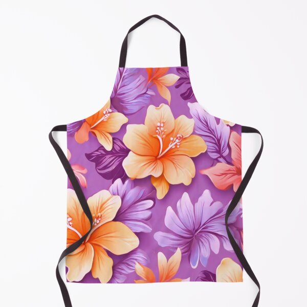 Item preview, Yellow hibiscus on Mauve  designed and sold by Flowersonstuff.