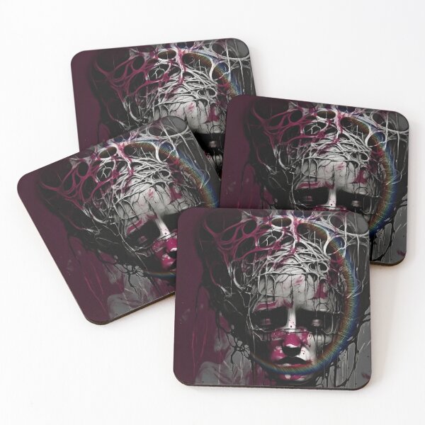 Item preview, Splashing colours on gray Industrial skull - Engraved metal illustrations collection by Red Siri0  designed and sold by Red Siri0 Art.