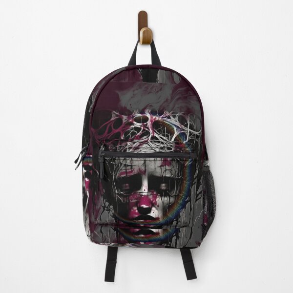 Item preview, Splashing colours on gray Industrial skull - Engraved metal illustrations collection by Red Siri0  designed and sold by Red Siri0 Art.
