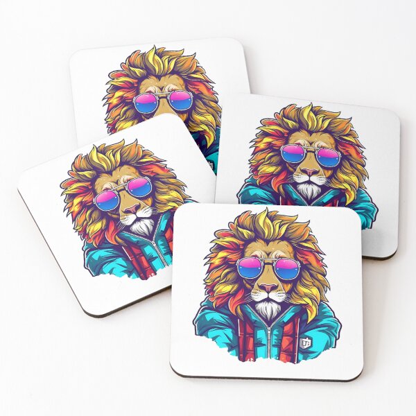 Item preview, stylish lion designed and sold by ebialonestar.