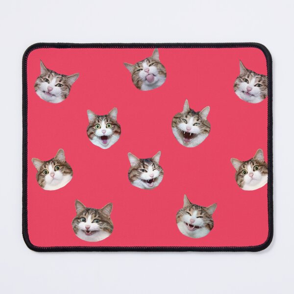 Item preview, Funny shocked cat face pattern red designed and sold by BeebooDesign.