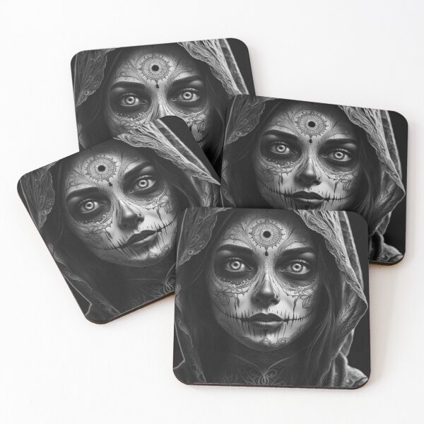 Item preview, Day of the Dead Portait designed and sold by BeeTheArtCo.