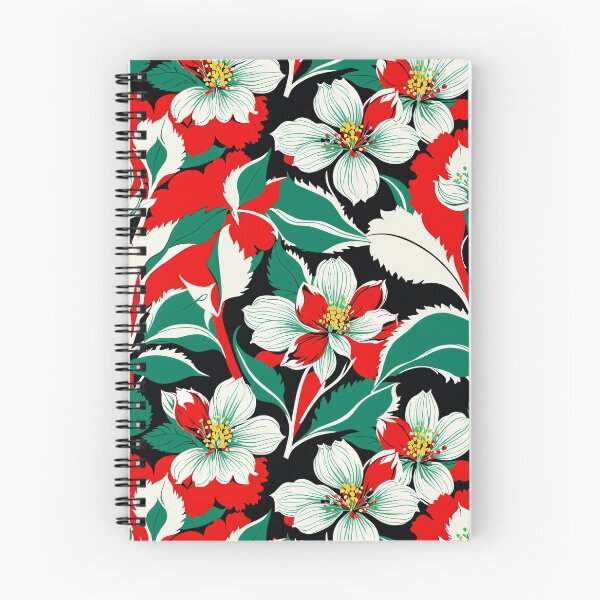 Item preview, Vibrant orange white green Flower Illustration - Botanical Artwork, Sensations of a vibrant spring day designed and sold by yeekazar.