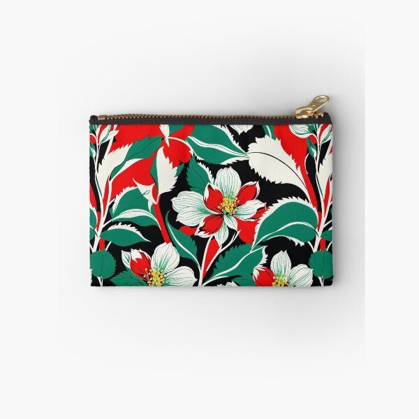Item preview, Vibrant orange white green Flower Illustration - Botanical Artwork, Sensations of a vibrant spring day designed and sold by yeekazar.