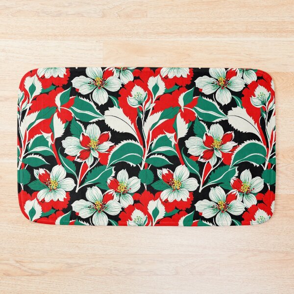 Item preview, Vibrant orange white green Flower Illustration - Botanical Artwork, Sensations of a vibrant spring day designed and sold by yeekazar.