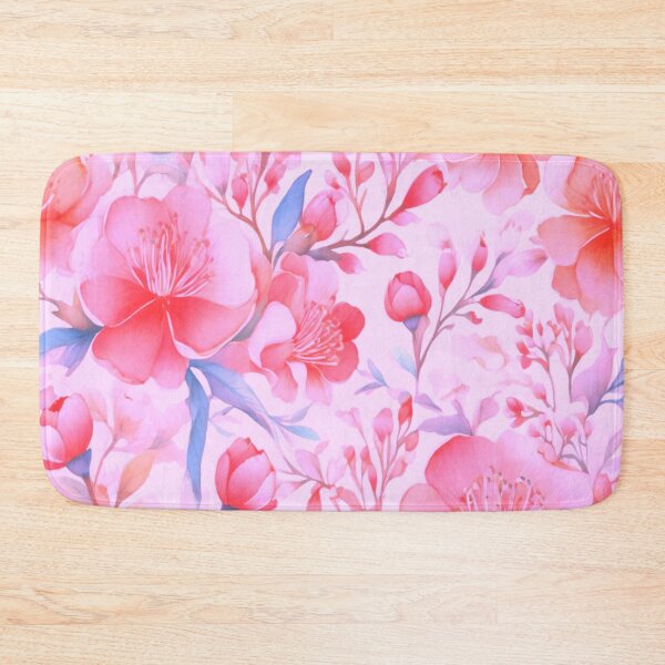 Item preview, Dainty petals on a pink background  designed and sold by Flowersonstuff.