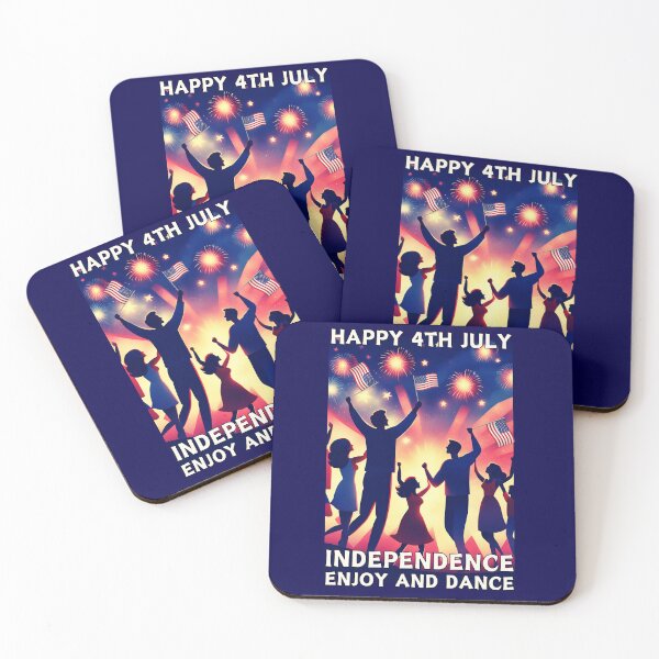 Item preview, Happy 4th July - INDEPENDENCE - ENJOY AND DANCE designed and sold by DMHG.