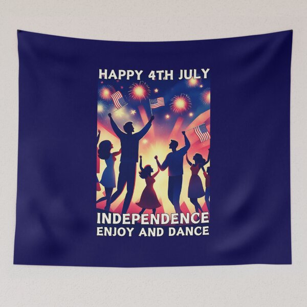 Item preview, Happy 4th July - INDEPENDENCE - ENJOY AND DANCE designed and sold by DMHG.