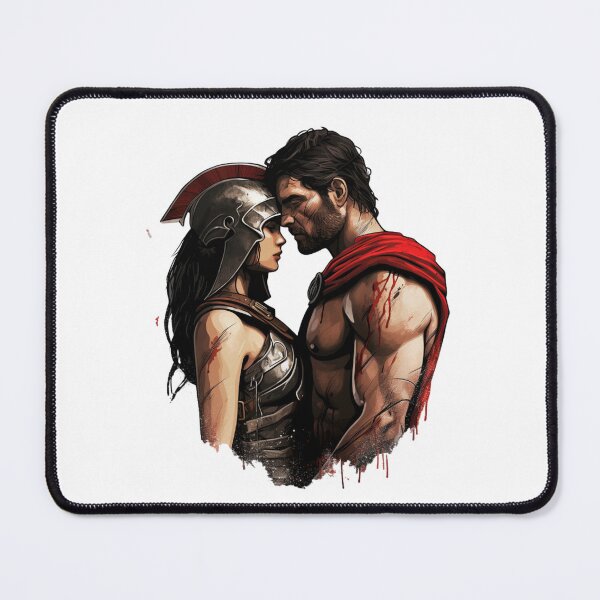 Aperçu de l'œuvre Femme Homme Spartiate Amour Relation créée et vendue par SMARTKIT DESIGNAGENCY.
