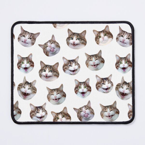 Item preview, Funny shocked cat face pattern seamless designed and sold by BeebooDesign.