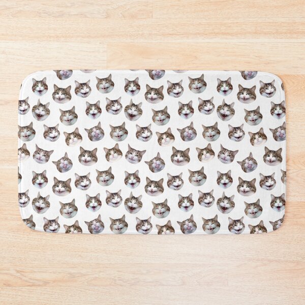 Item preview, Funny shocked cat face pattern seamless designed and sold by BeebooDesign.