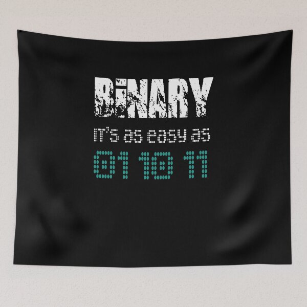 Item preview, Binary It's As Simple As 01 10 11 designed and sold by TeeTimeGuys.