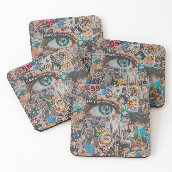 Item preview, Urban Surreal Mystic Eye Collage Art designed and sold by Mystikos Art.
