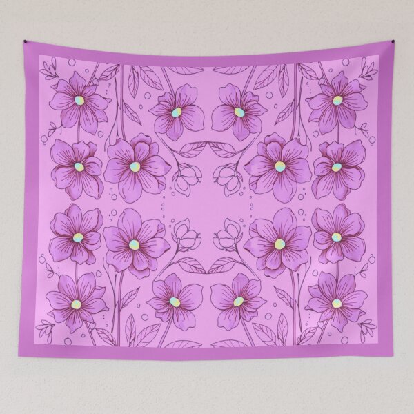 Item preview, Pink on pink flowers designed and sold by Flowersonstuff.