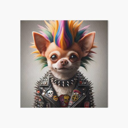 Item preview, Punk Chihuahua Portrait 2 designed and sold by flarble.