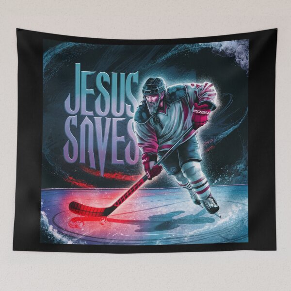 Item preview, Jesus Saves Hockey Goalie  designed and sold by Obinne.