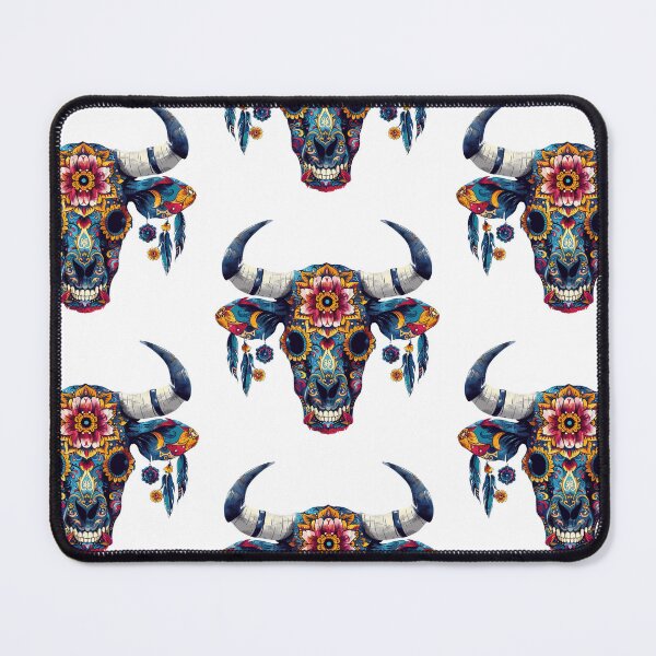Item preview, ¡Viva La Vida! Stunning Sugar Skull Bull: A Fiesta of Color and Culture designed and sold by Ignorant-Artist.