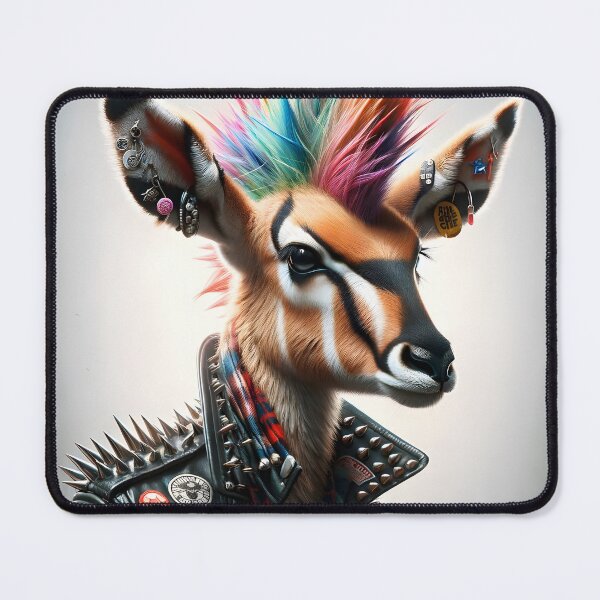 Item preview, Punk Antelope Portrait designed and sold by flarble.