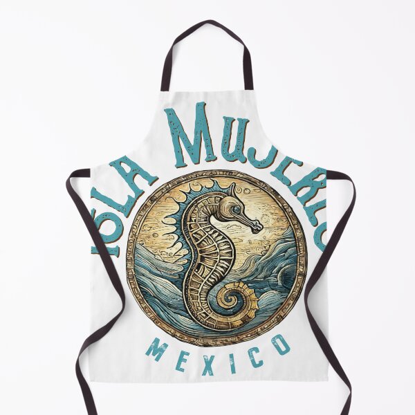 Item preview, Isla Mujeres Mexico Vintage Seahorse Design designed and sold by Futurebeachbum.