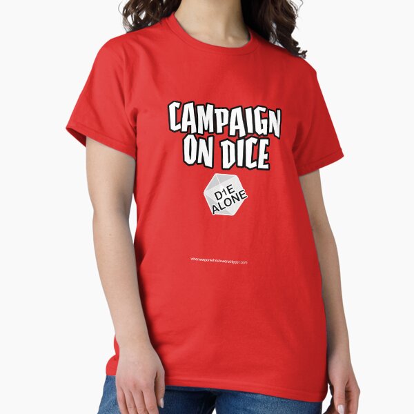 Item preview, Campaign on Dice: Die Alone logo designed and sold by W4BPodcasts.