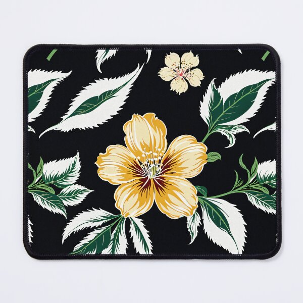 Item preview, Vibrant orange white green Flower Illustration - Botanical Artwork, Sensations of a vibrant spring day designed and sold by yeekazar.