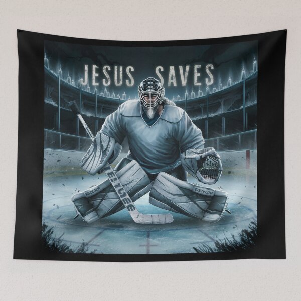 Item preview,  JESUS SAVES HOCKEY GOALKEEPER  designed and sold by Obinne.