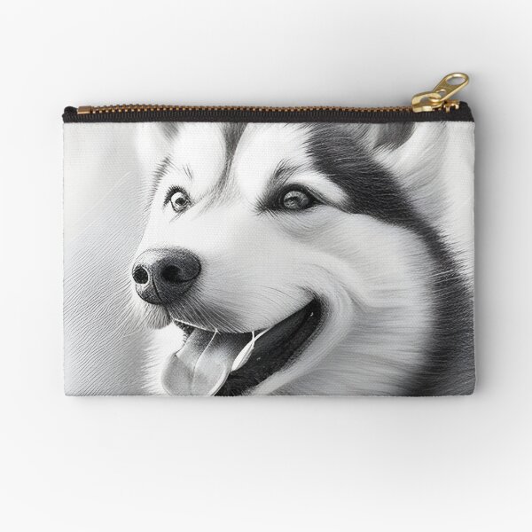 Item preview, Black and white husky pencil drawing designed and sold by Pencil-Art.