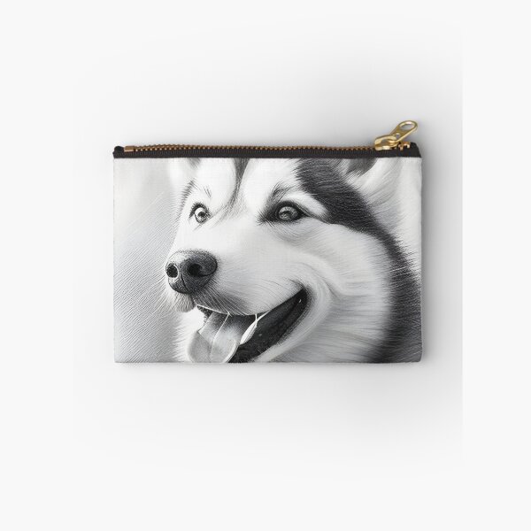 Item preview, Black and white husky pencil drawing designed and sold by Pencil-Art.