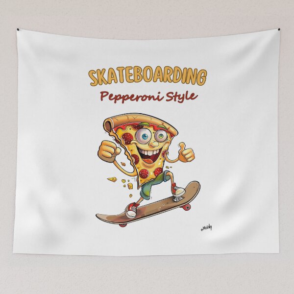 Item preview, Radical Rides: Pizza Slice Kickflips into Adventure designed and sold by Moisky Patterns.