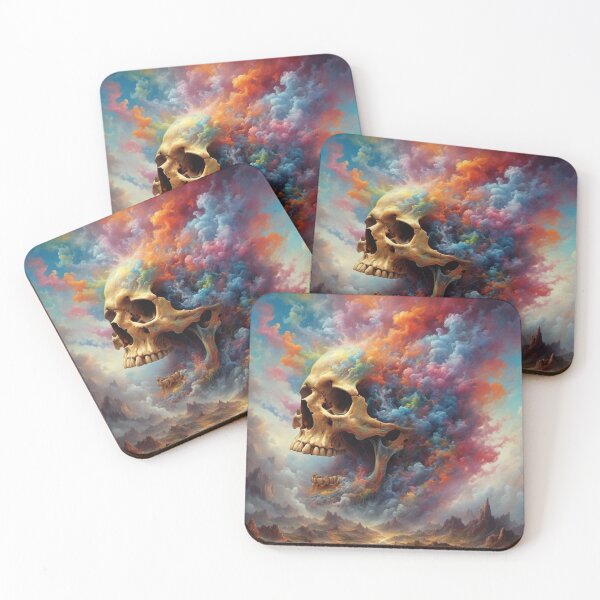 Item preview, Smoking skull designed and sold by BeeTheArtCo.
