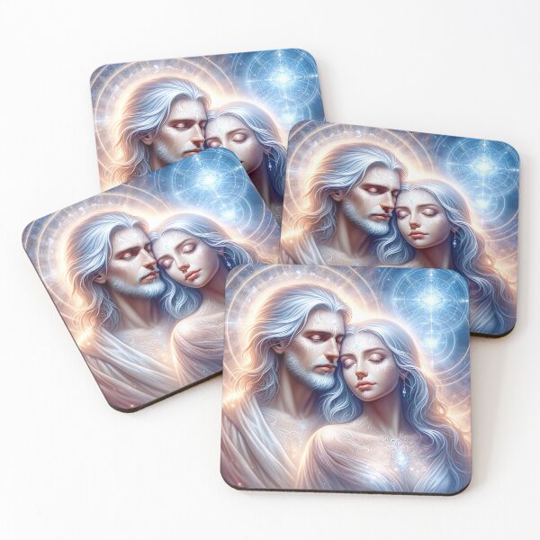 Item preview, Enlightened Lovers - Soul Mates Sacred Love designed and sold by FriskyLemur.