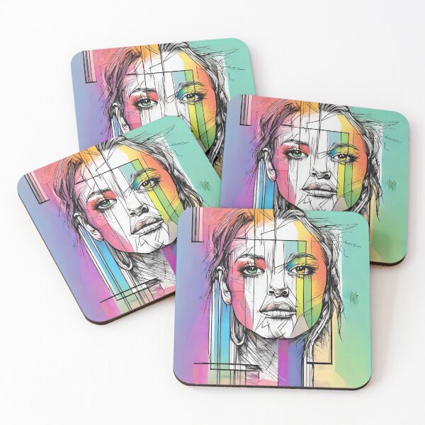 Item preview, Rainbow Pride Portrait designed and sold by letsgetinspired.