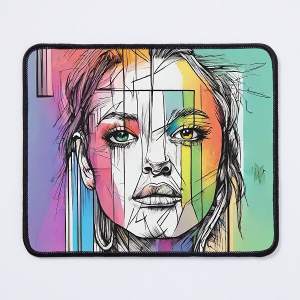 Item preview, Rainbow Pride Portrait designed and sold by letsgetinspired.