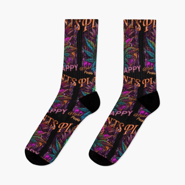 Item preview, Plants Make People Happy Drippy Hemp Cannabis Leaves Pink Purple designed and sold by MindWave THC.