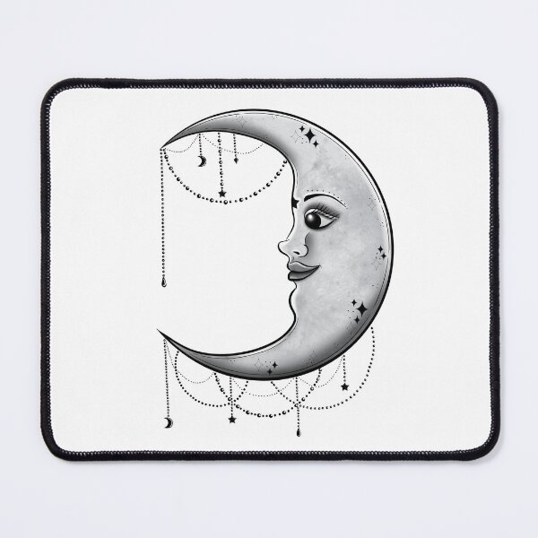 Item preview, Black and white moon designed and sold by Manxcraft.