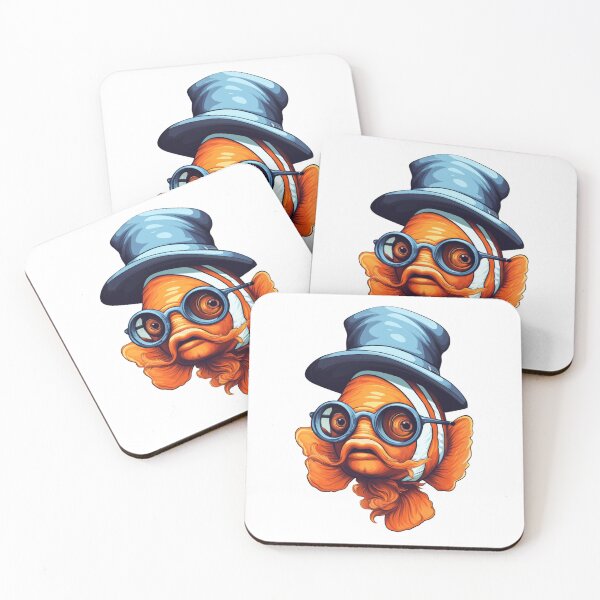 Item preview, Clownfish with hat and glasses designed and sold by Toms Tee.