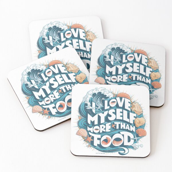 Item preview, I love myself MORE than food! designed and sold by SweetEnough.