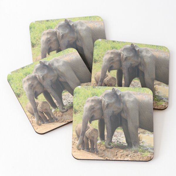 Item preview, Elephant family  designed and sold by ColourfulNomad.